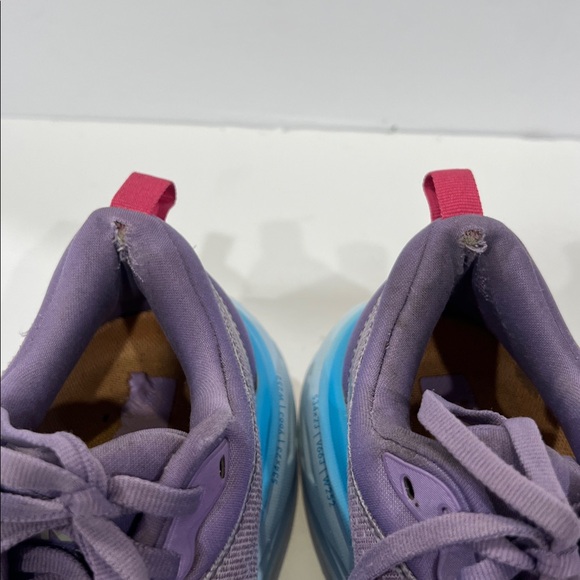 Hoka BONDI 8 Women's USED Running Sneaker Purple US Size 6.5 Medium 🍒 - Picture 4 of 8